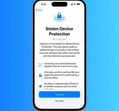 介休苹果授权维修店分享被盗设备保护功能开启方法 