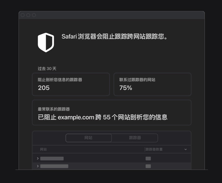 介休苹果手机维修分享如何在 Safari 浏览器中查看和打开隐私报告 